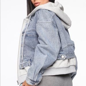Oversized Fashion Nova Denim Jacket